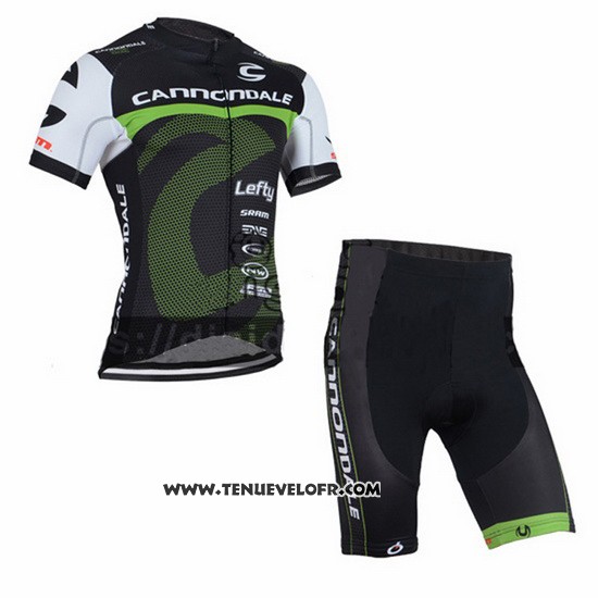 2016 Maillot Ciclismo Canonodale Vert et Noir Manches Courtes et Cuissard